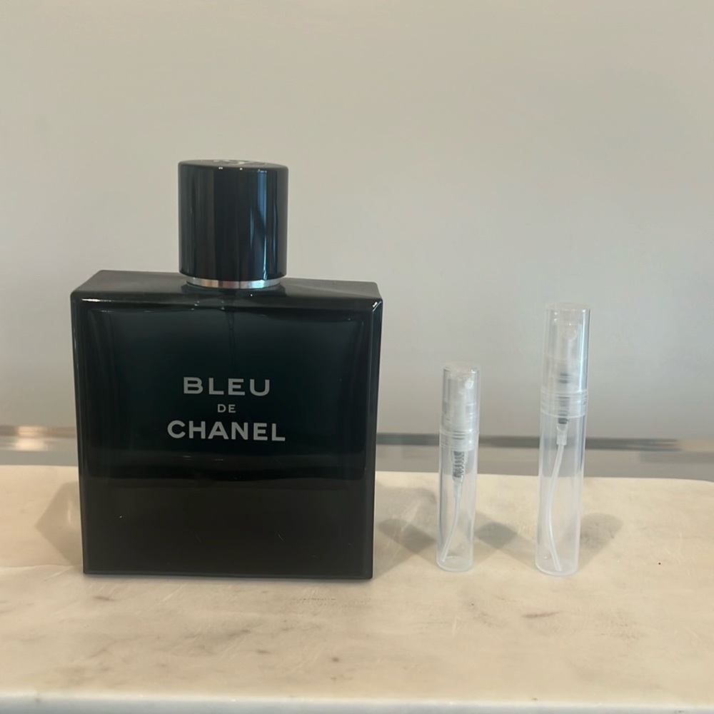 Bleu de Chanel by Chanel 5ml sample in refillable travel atomizer